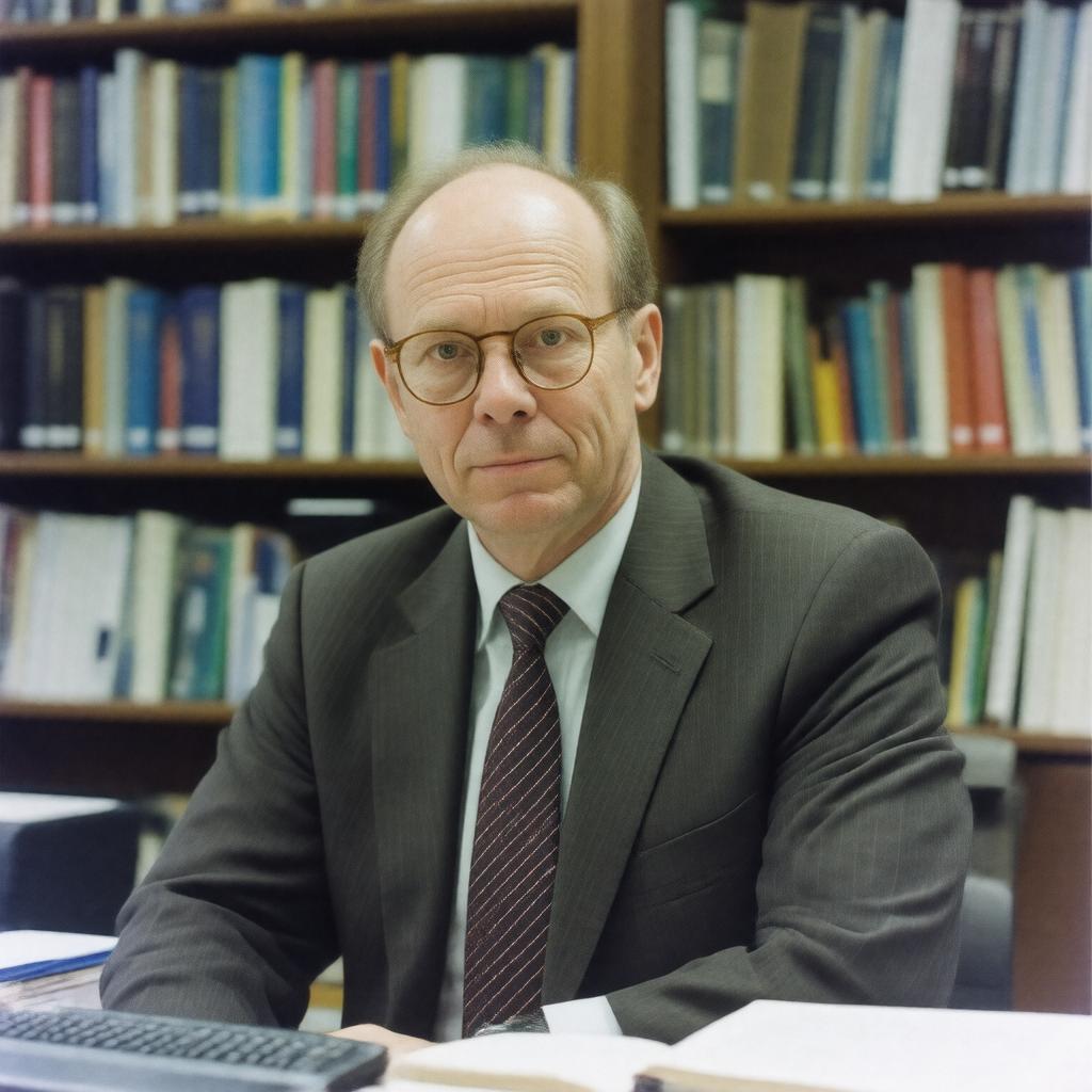 Click to view larger image AI-created image of John Curtice