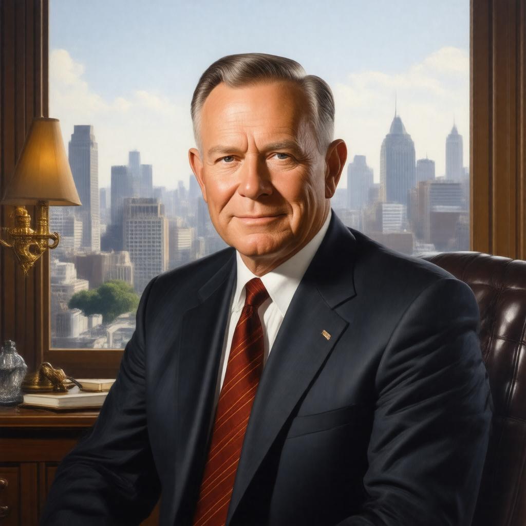 AI-created image of John D. MacArthur