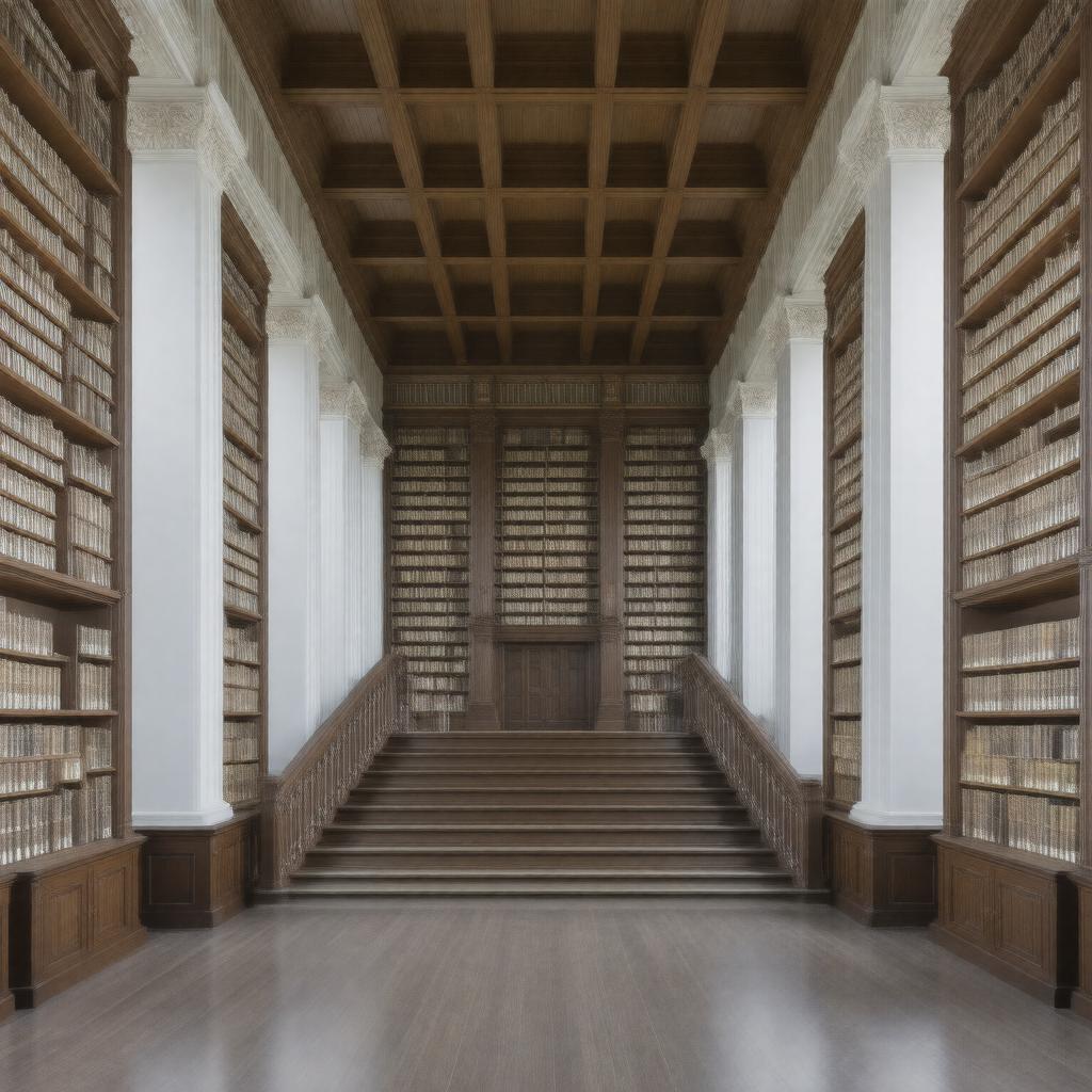 AI-created image of John D. Rockefeller Jr. Library