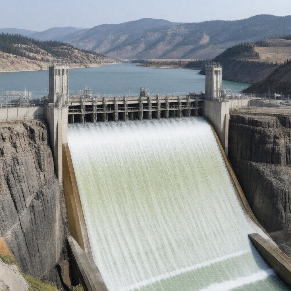 AI-created image of John Day Dam