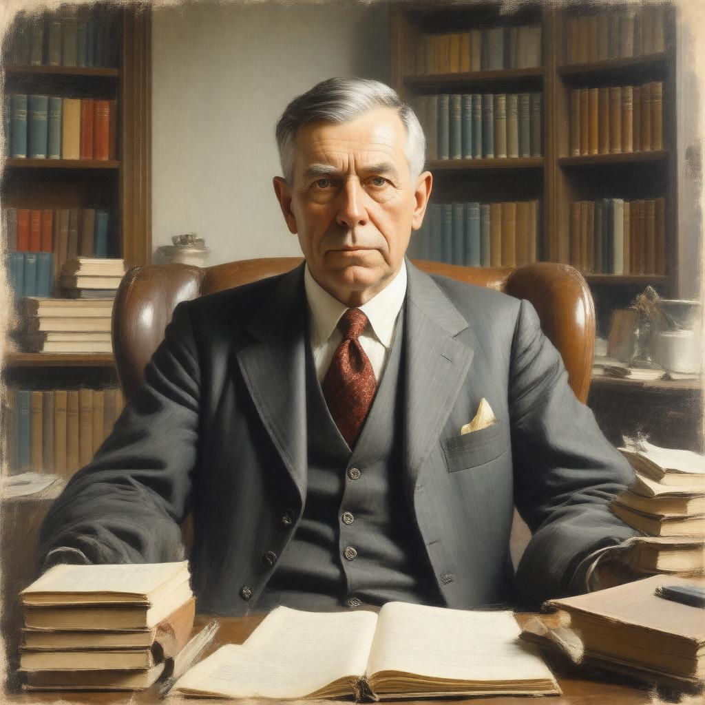 AI-created image of John Dewey