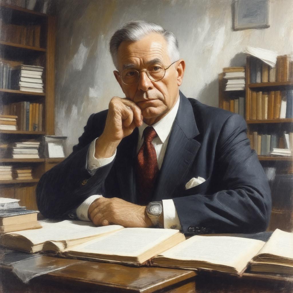 AI-created image of John Dickson Carr