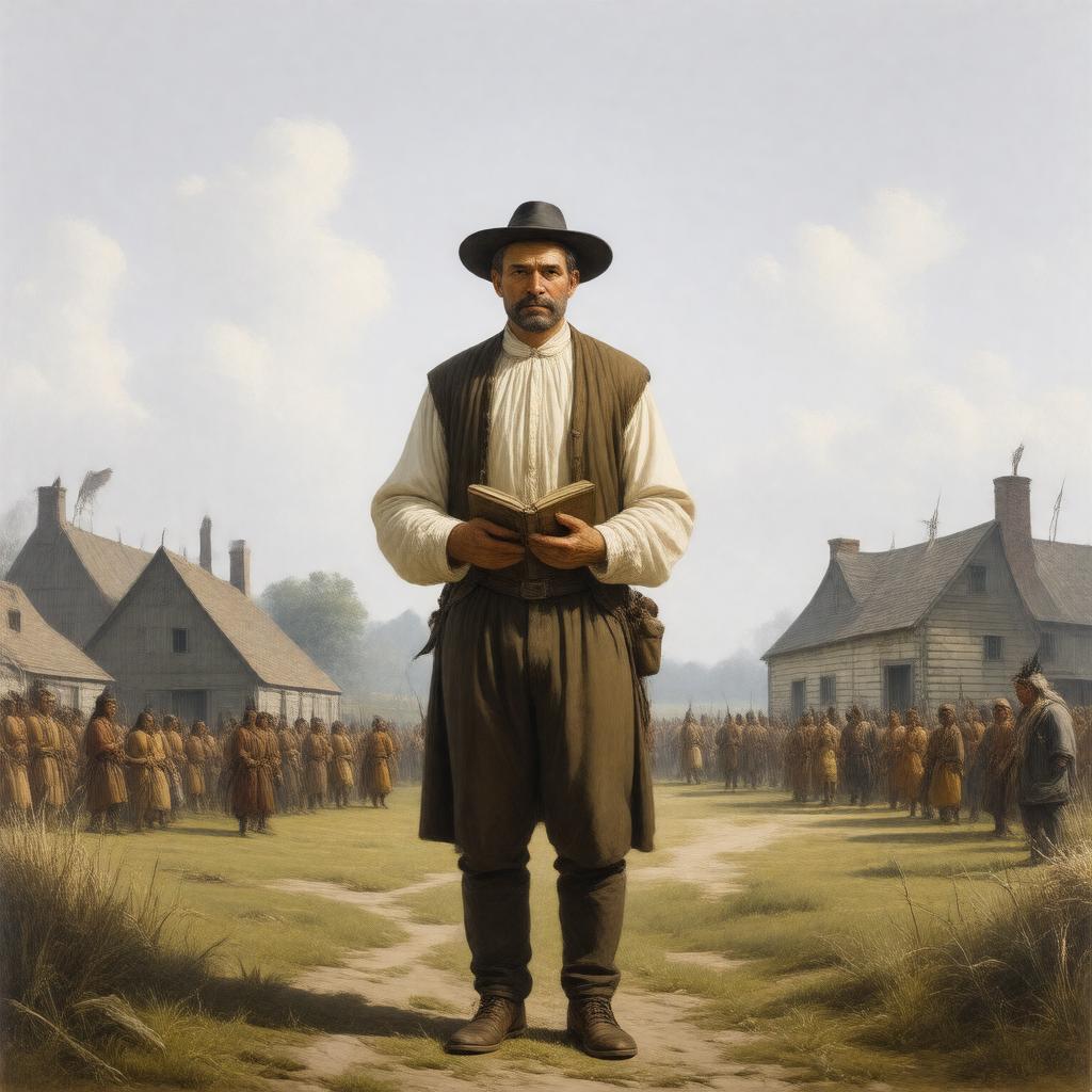 Click to view larger image AI-created image of John Eliot