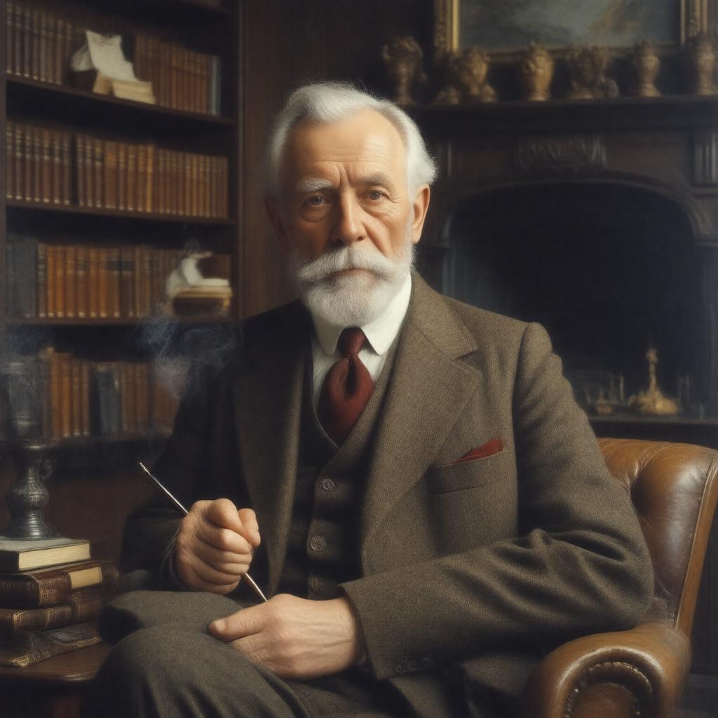 AI-created image of John Galsworthy