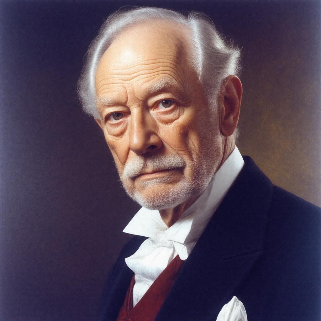AI-created image of John Gielgud