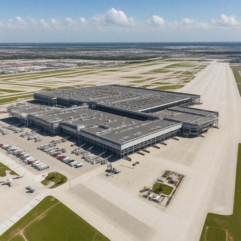 AI-created image of John Glenn Columbus International Airport