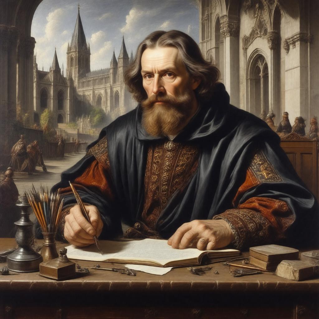 AI-created image of John Gower