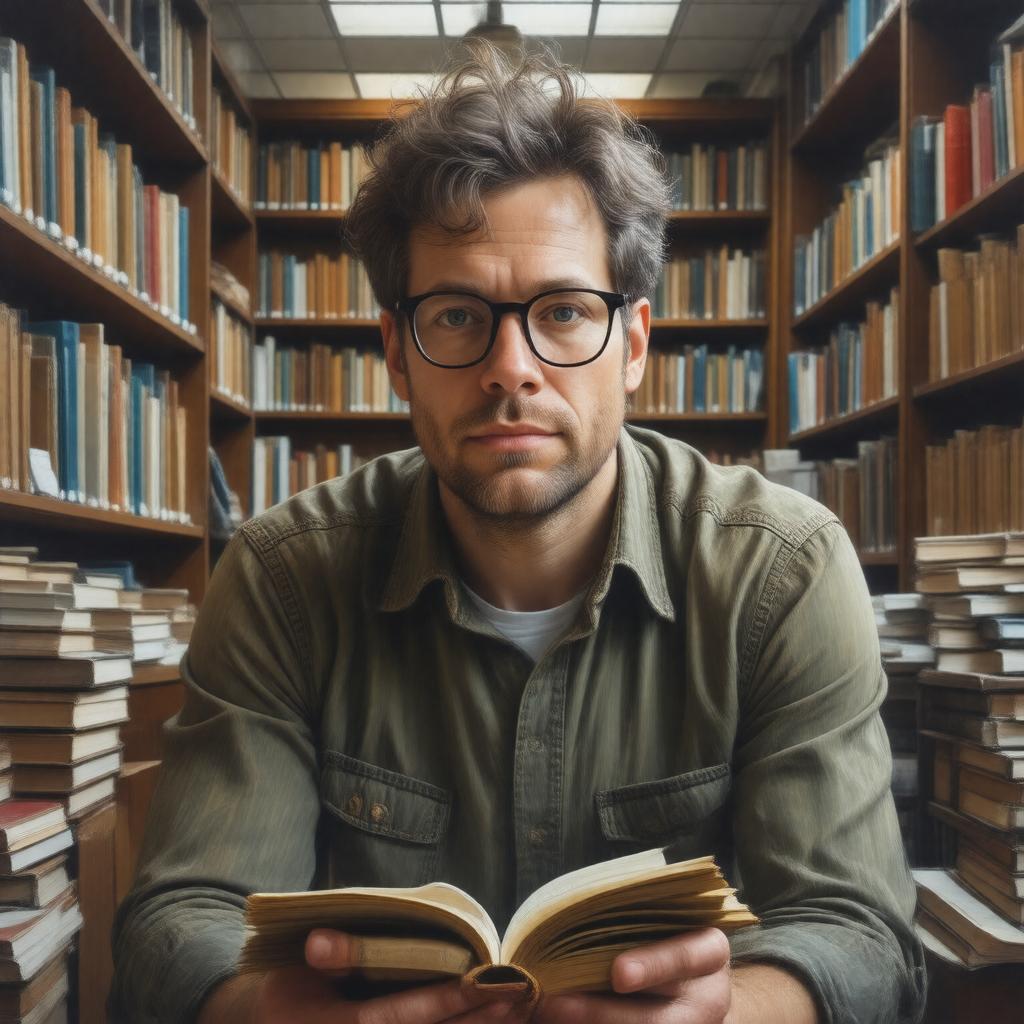 AI-created image of John Green