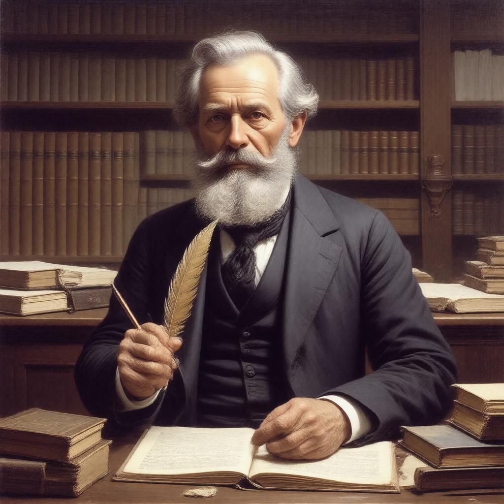 AI-created image of John Greenleaf Whittier