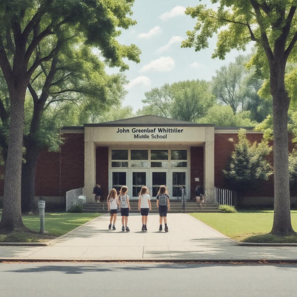 AI-created image of John Greenleaf Whittier Middle School