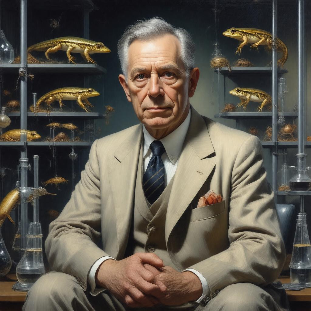 AI-created image of John Gurdon