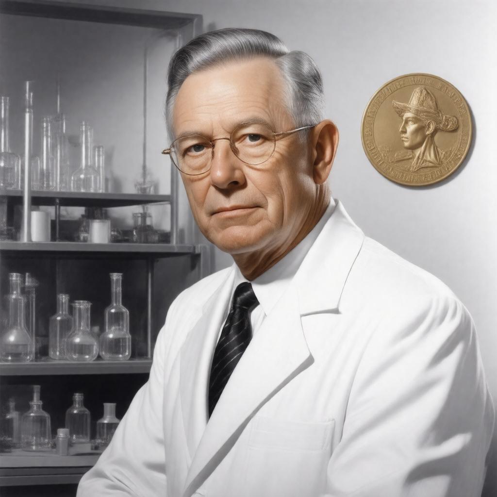 Click to view larger image AI-created image of John H. Sinfelt