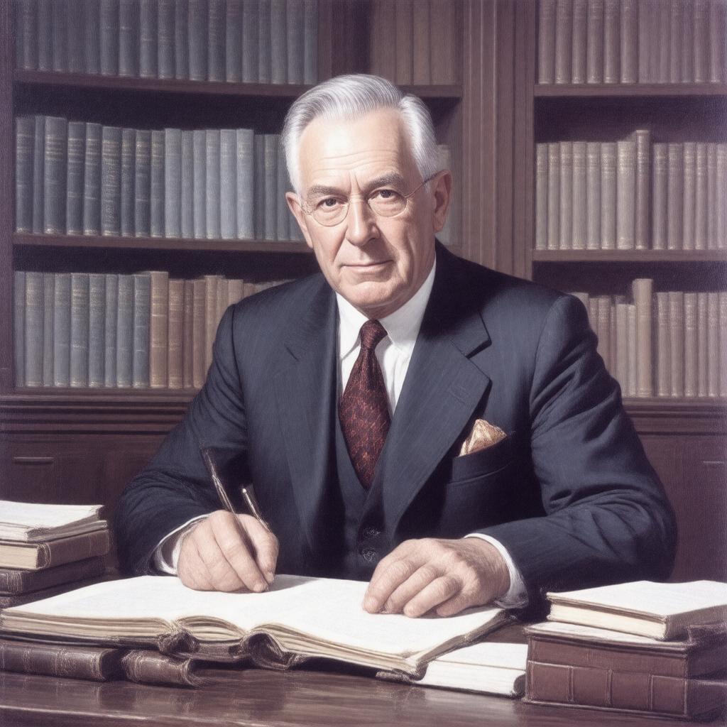 AI-created image of John H. Van Vleck