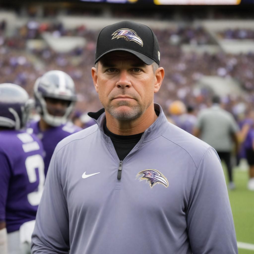 AI-created image of John Harbaugh