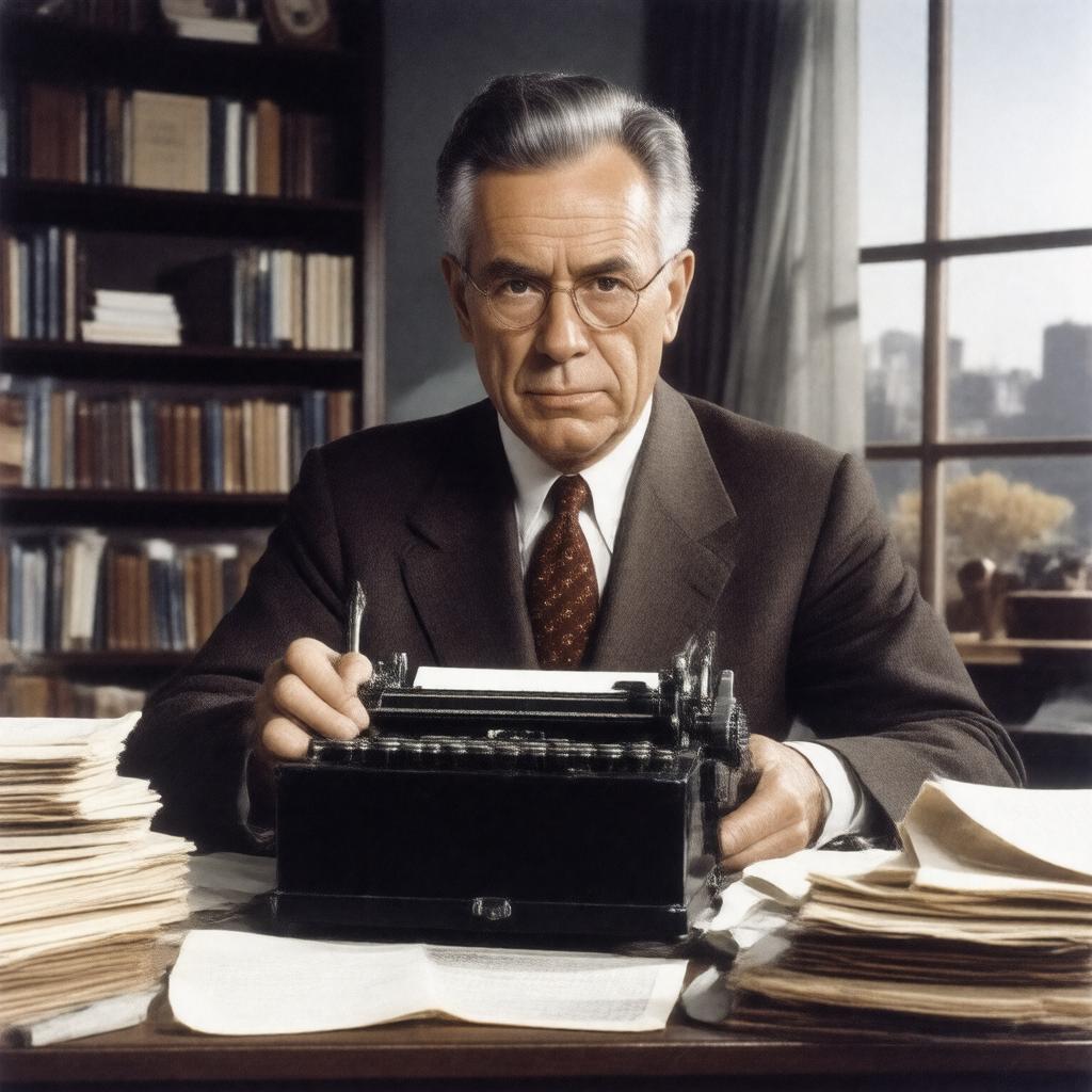 AI-created image of John Hersey