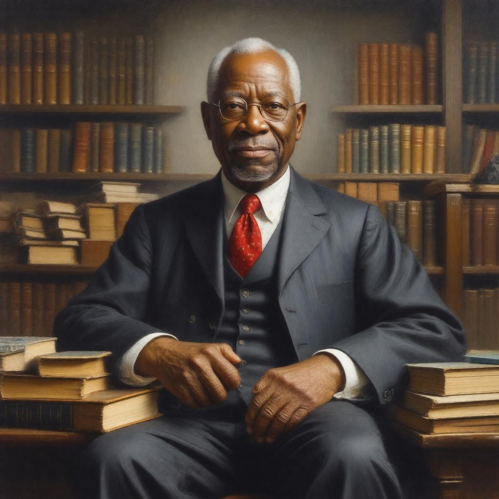 AI-created image of John Hope Franklin