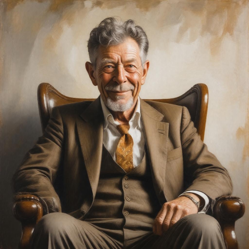 AI-created image of John Hurt