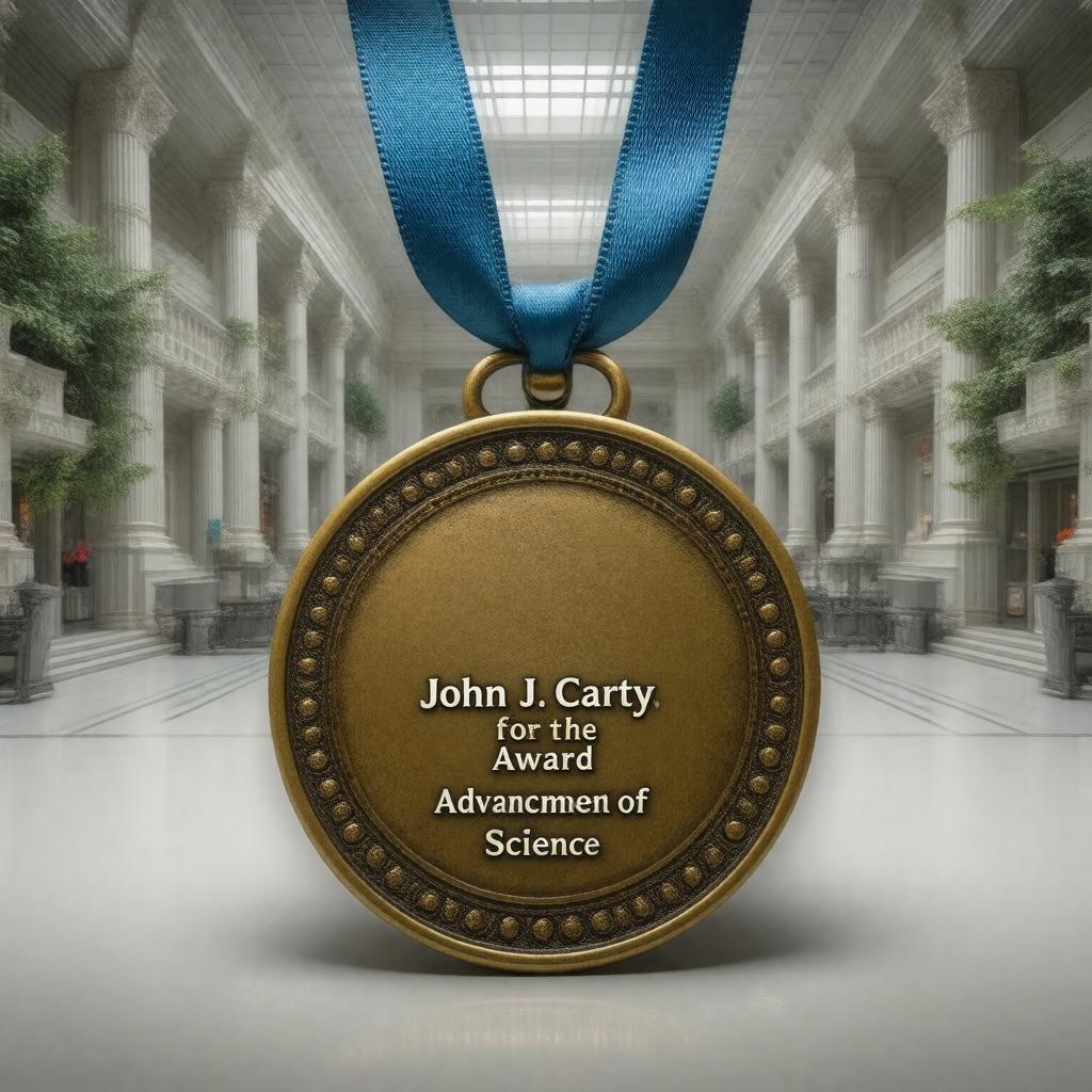Click to view larger image AI-created image of John J. Carty Award for the Advancement of Science