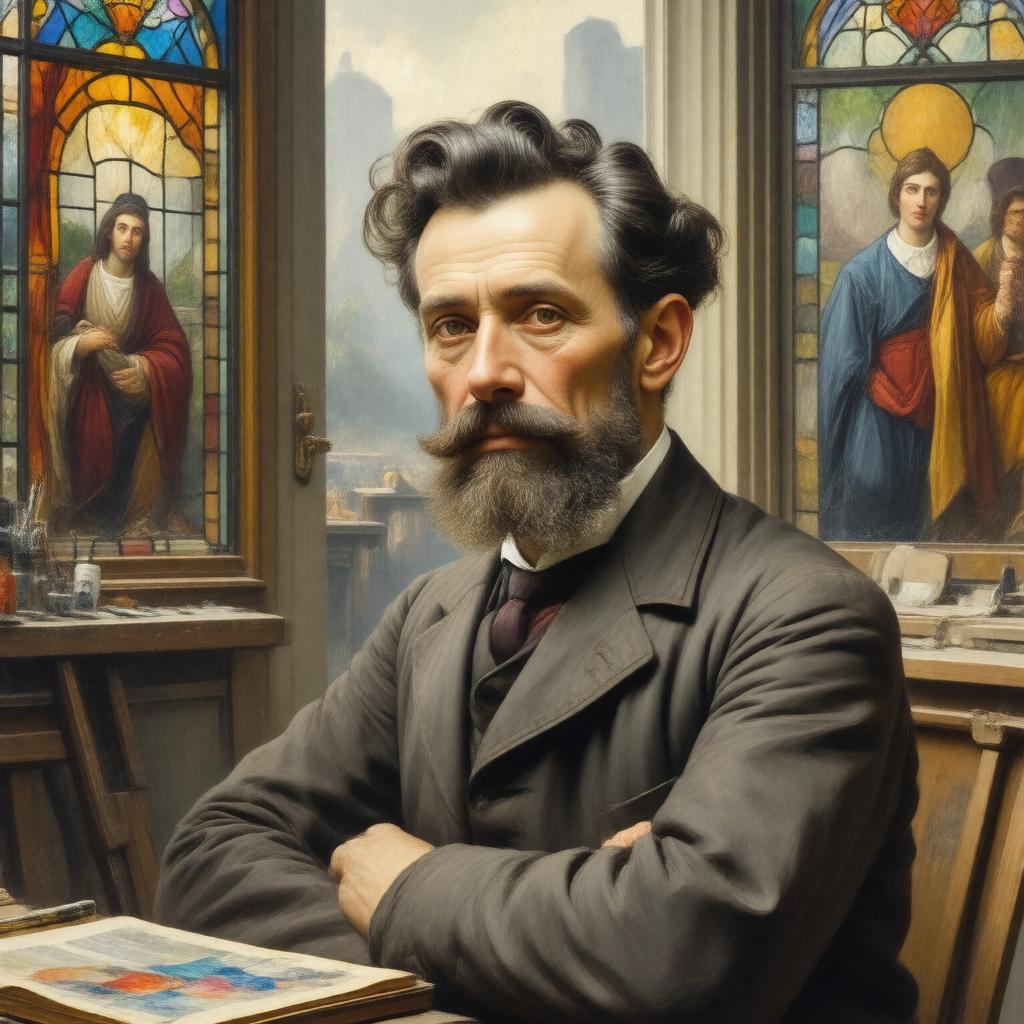 AI-created image of John LaFarge