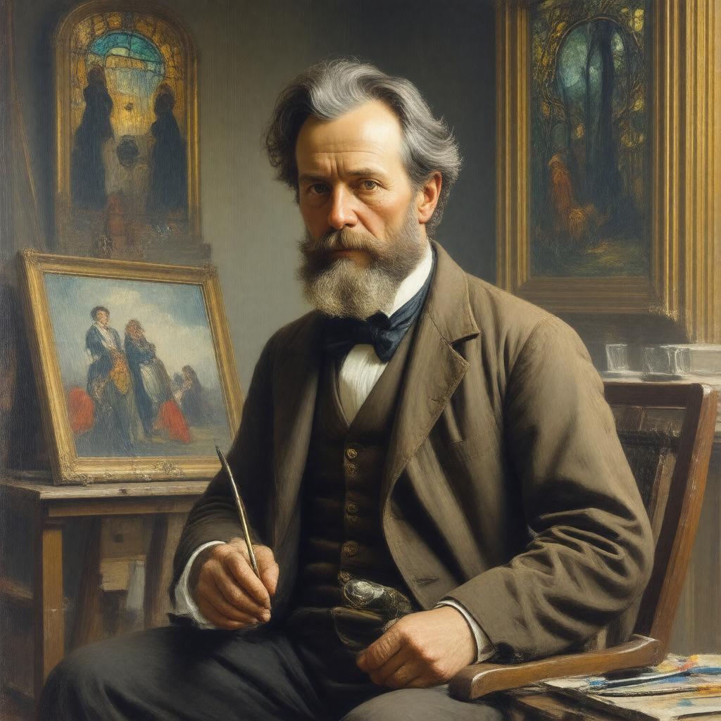 Click to view larger image AI-created image of John La Farge