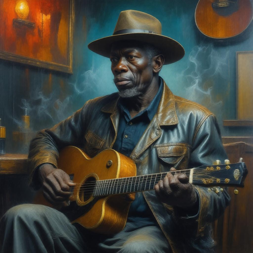 AI-created image of John Lee Hooker
