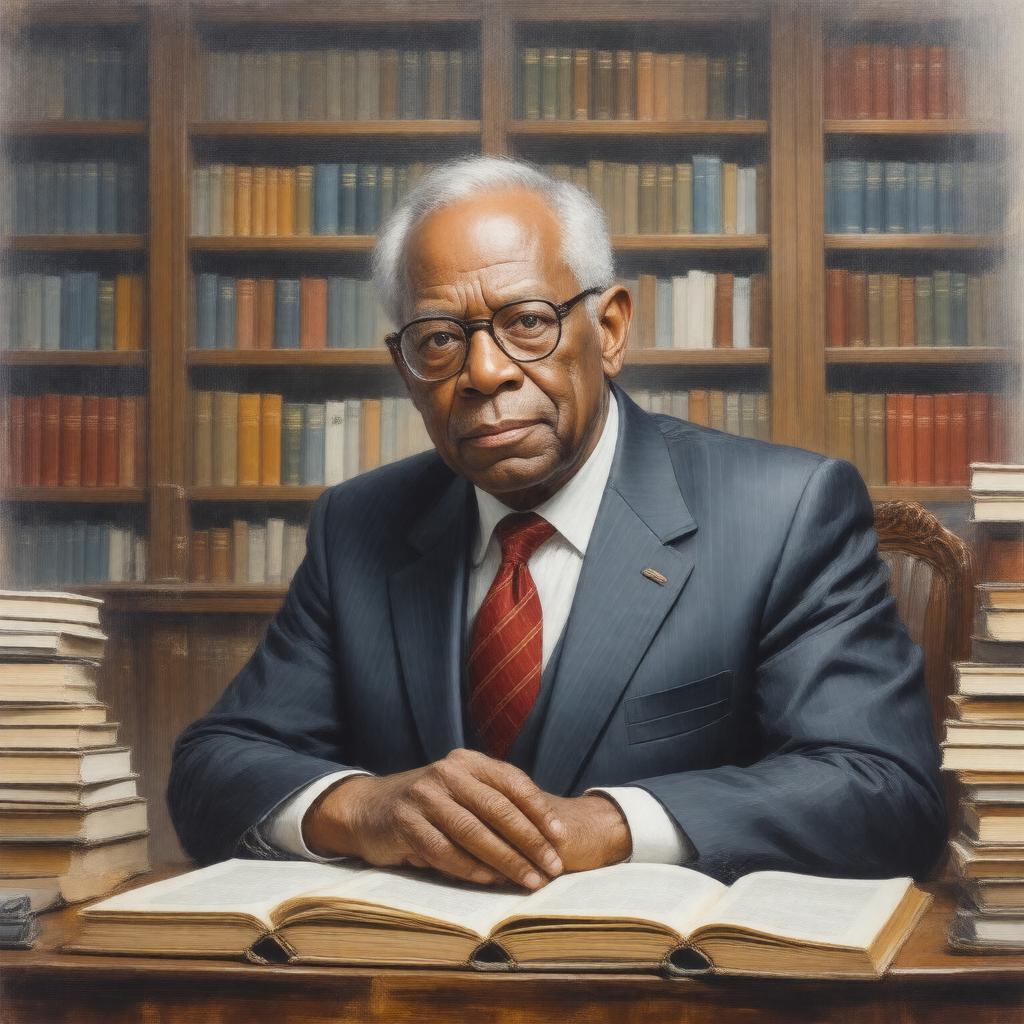 AI-created image of John Lewis Gaddis