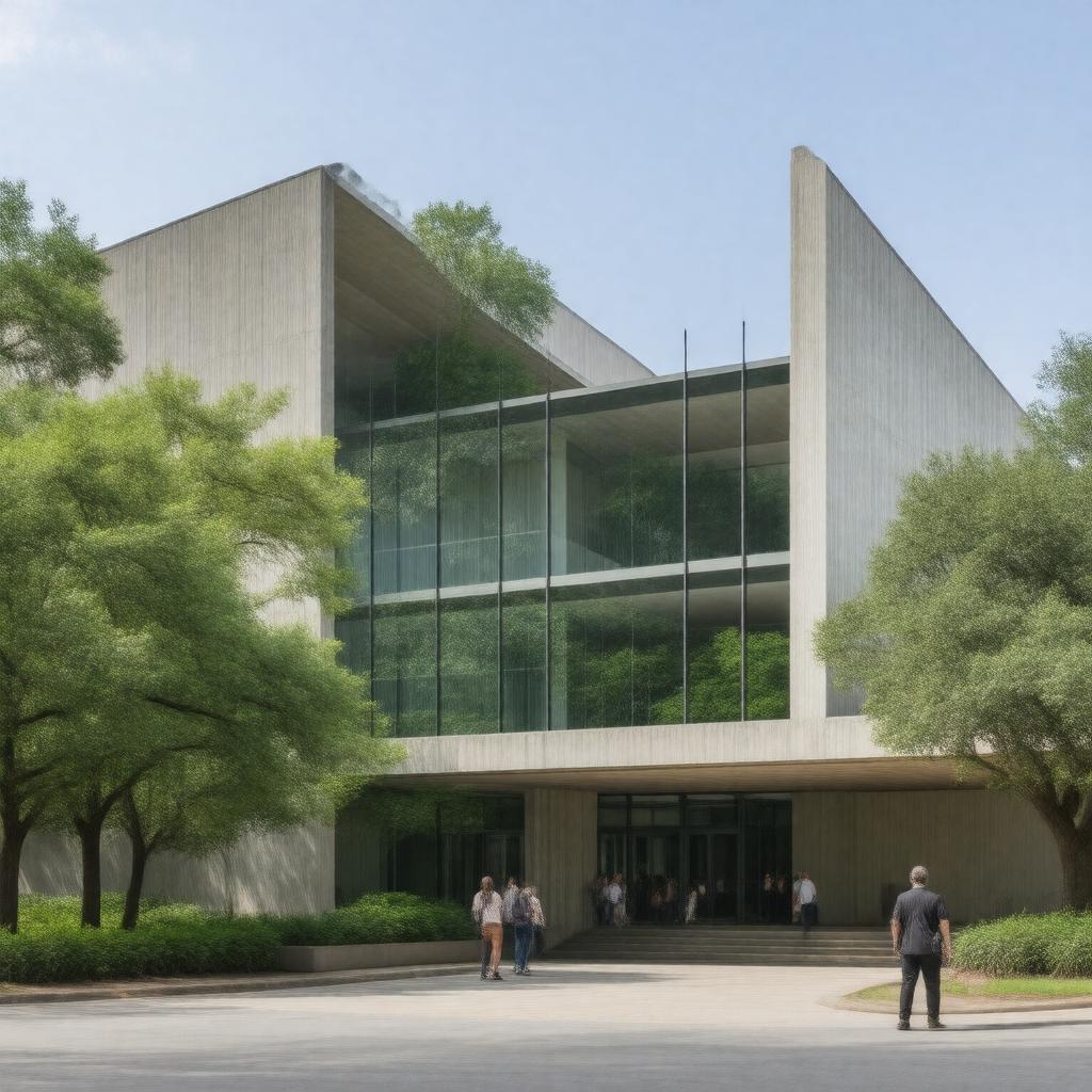 AI-created image of John M. O'Quinn Law Building