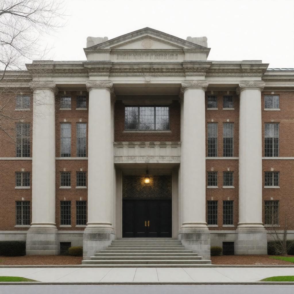 Click to view larger image AI-created image of John M. Olin Center for Strategic Studies