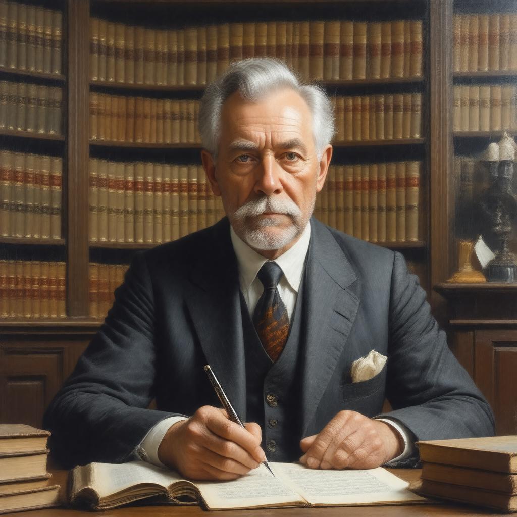 AI-created image of John Masefield