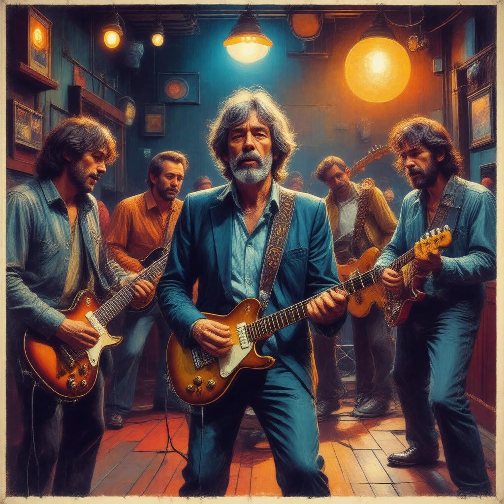 AI-created image of John Mayall & the Bluesbreakers