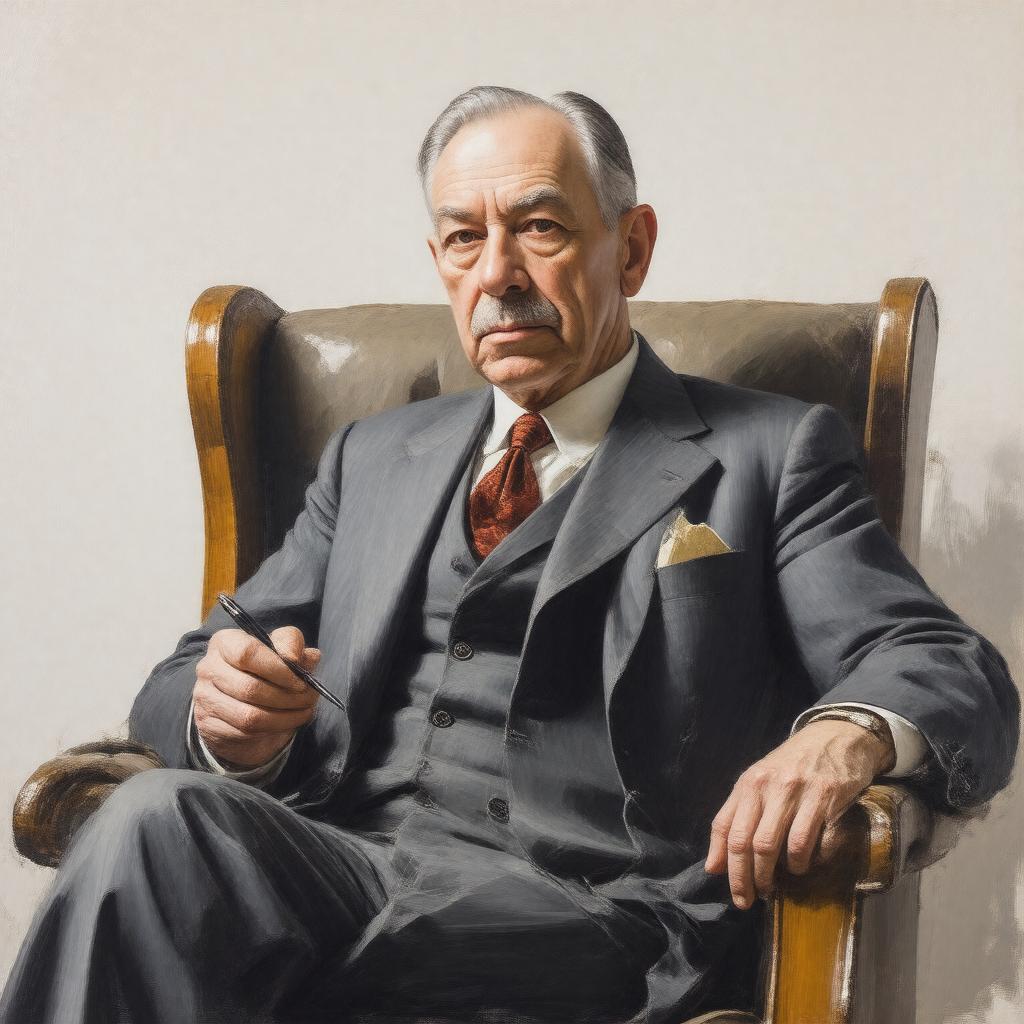 AI-created image of John Maynard Keynes