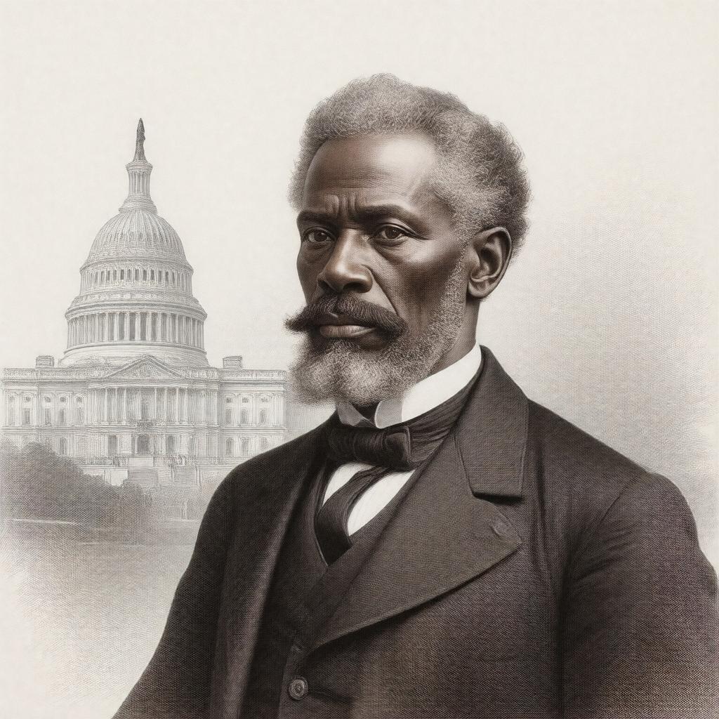 AI-created image of John Mercer Langston