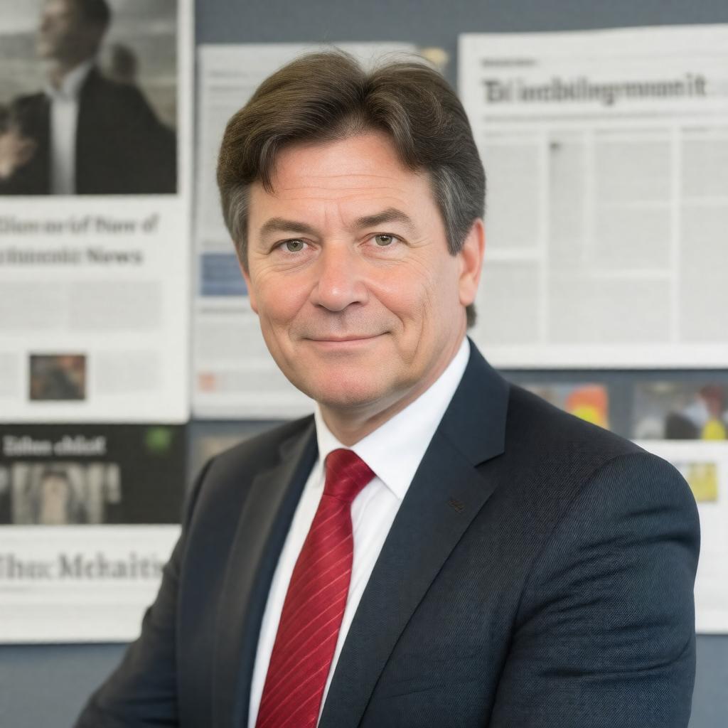 Click to view larger image AI-created image of John Micklethwait