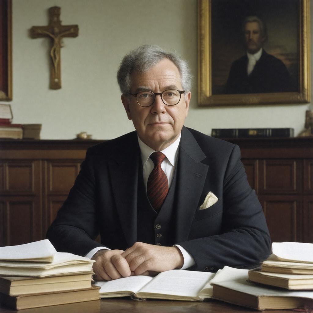 AI-created image of John Milbank