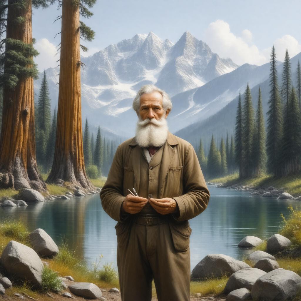 AI-created image of John Muir