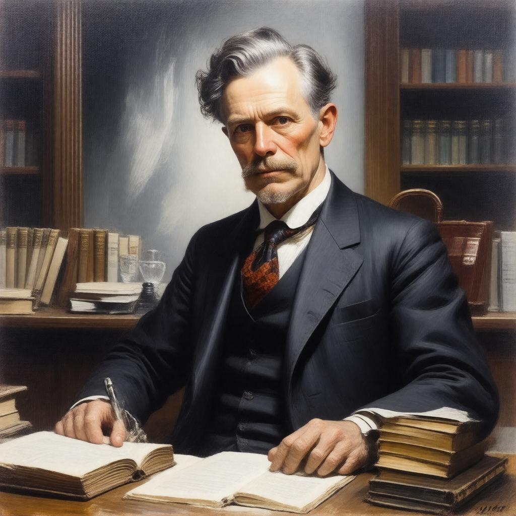 AI-created image of John Neihardt