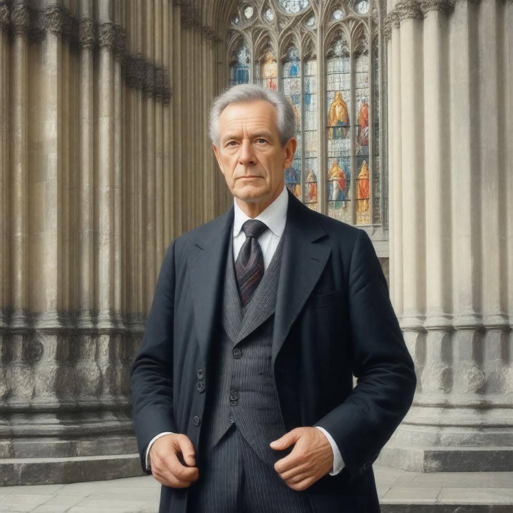 Click to view larger image AI-created image of John Oldrid Scott