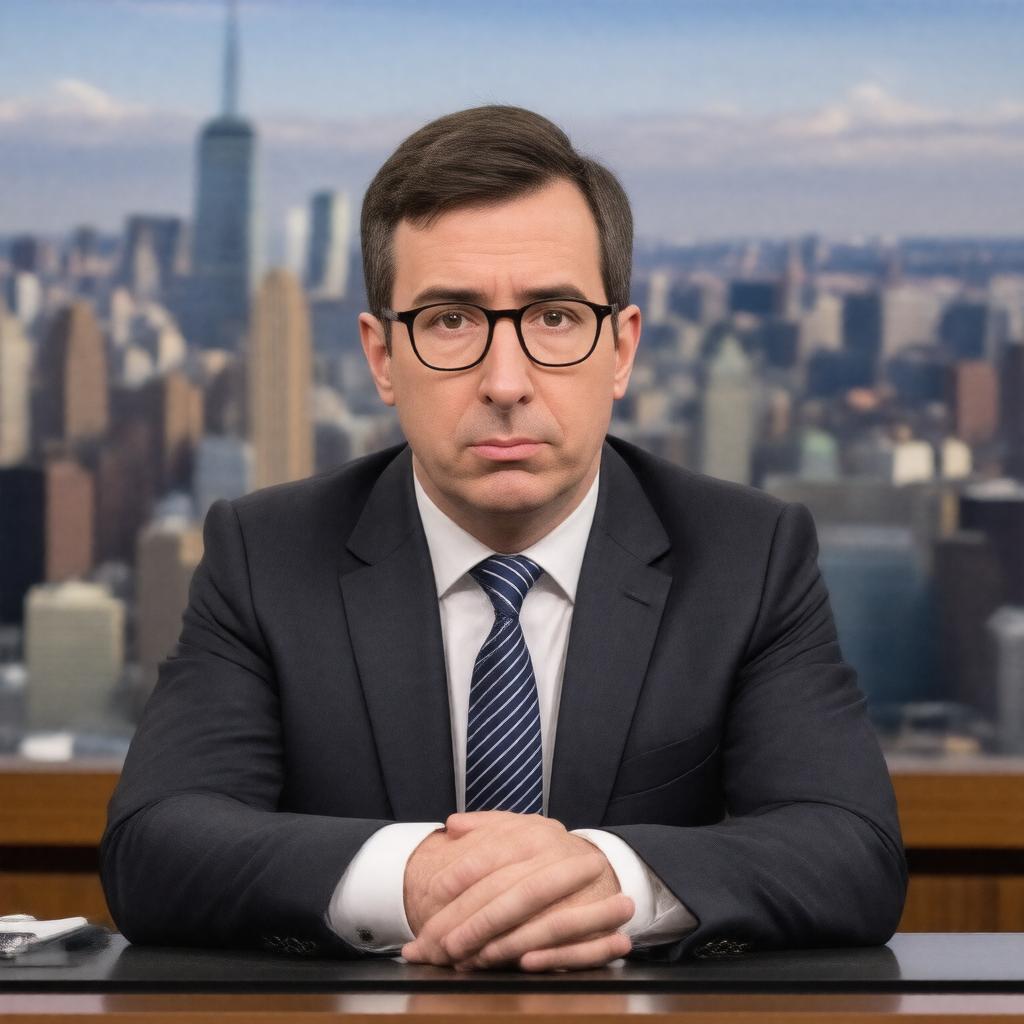 AI-created image of John Oliver