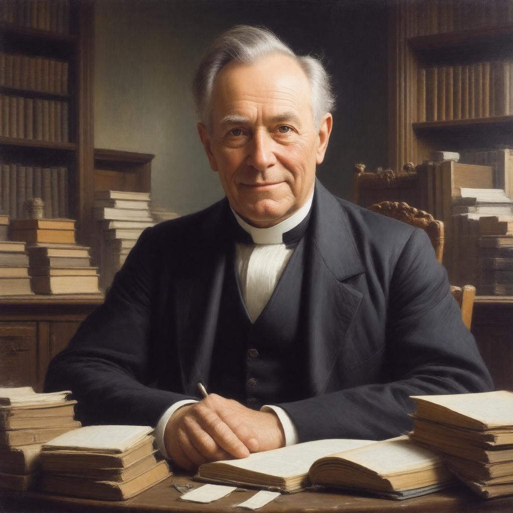 AI-created image of John Polkinghorne