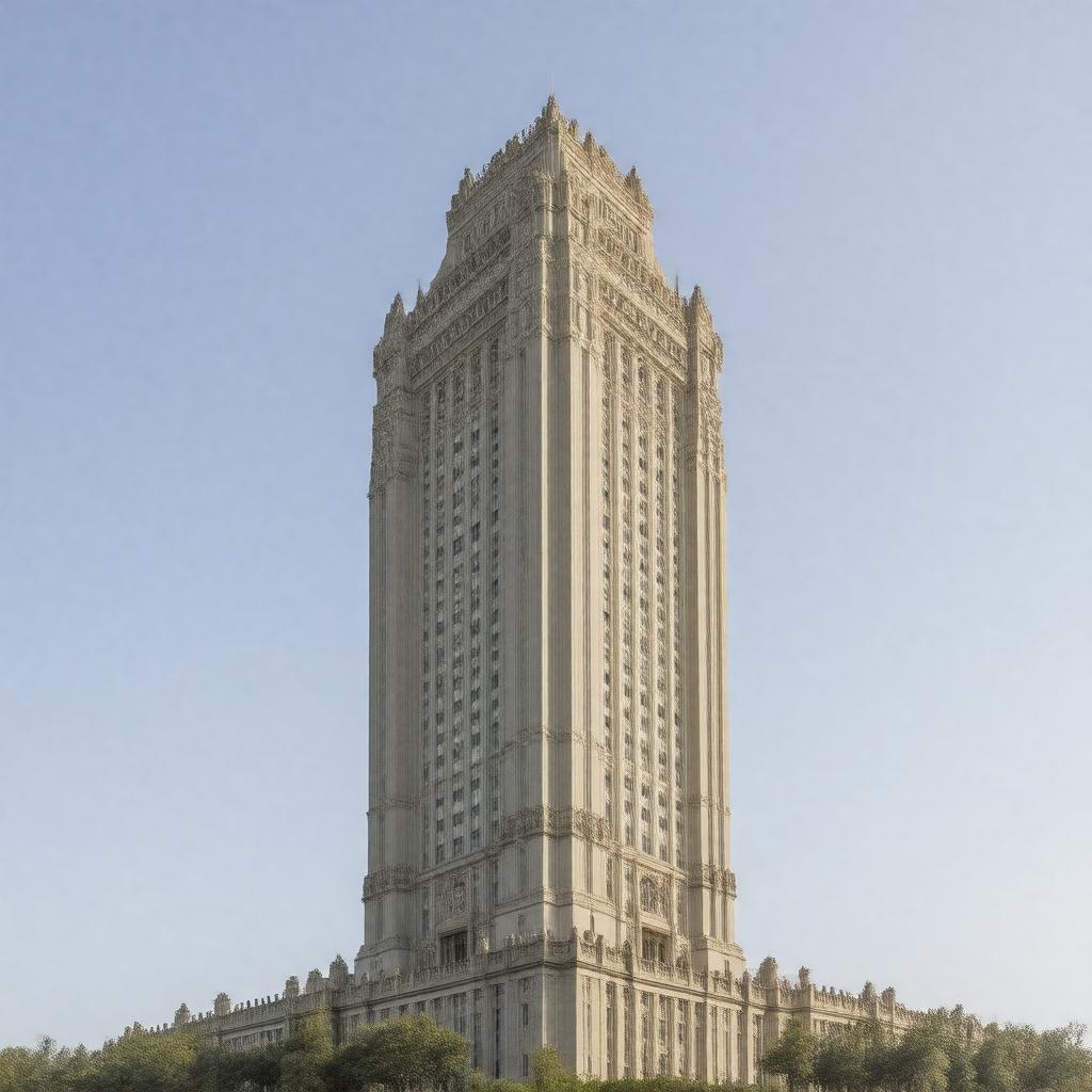 AI-created image of John Quincy Adams Tower