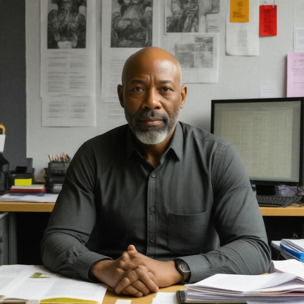 AI-created image of John Ridley