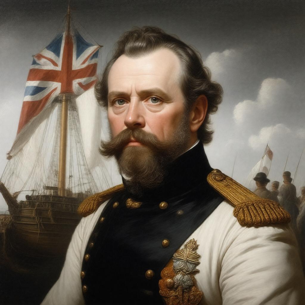 AI-created image of John Russell (naval officer)