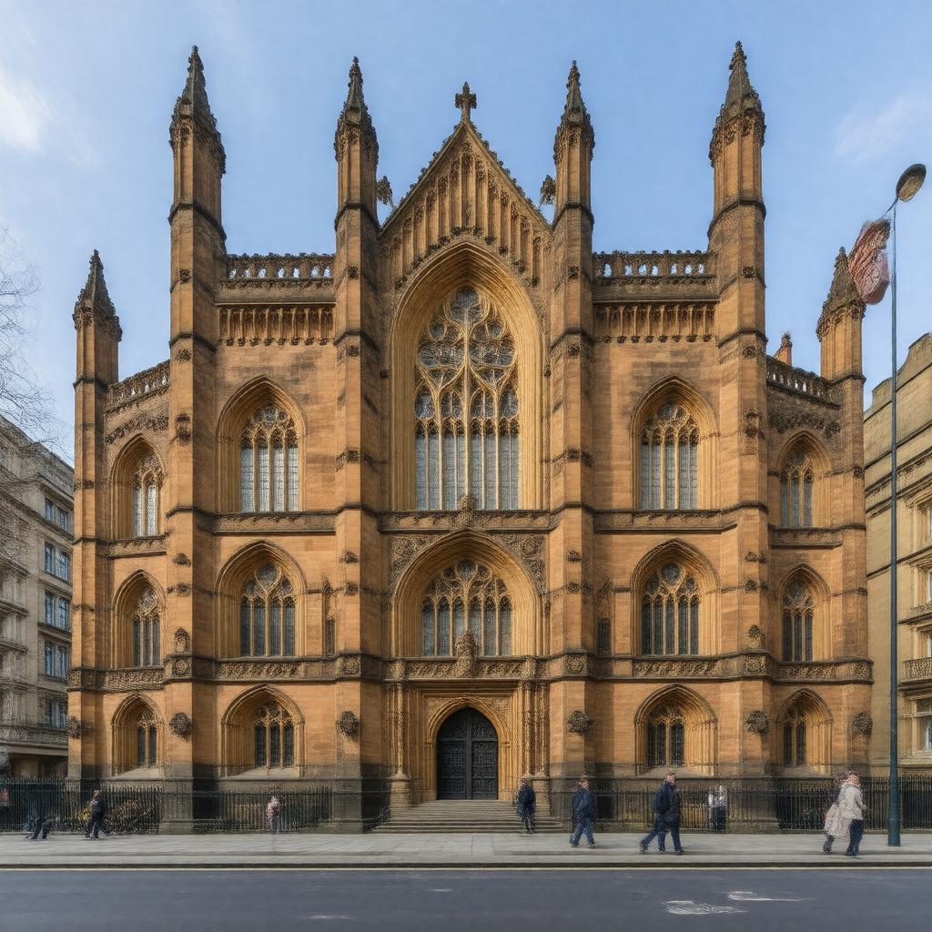 Click to view larger image AI-created image of John Rylands Library