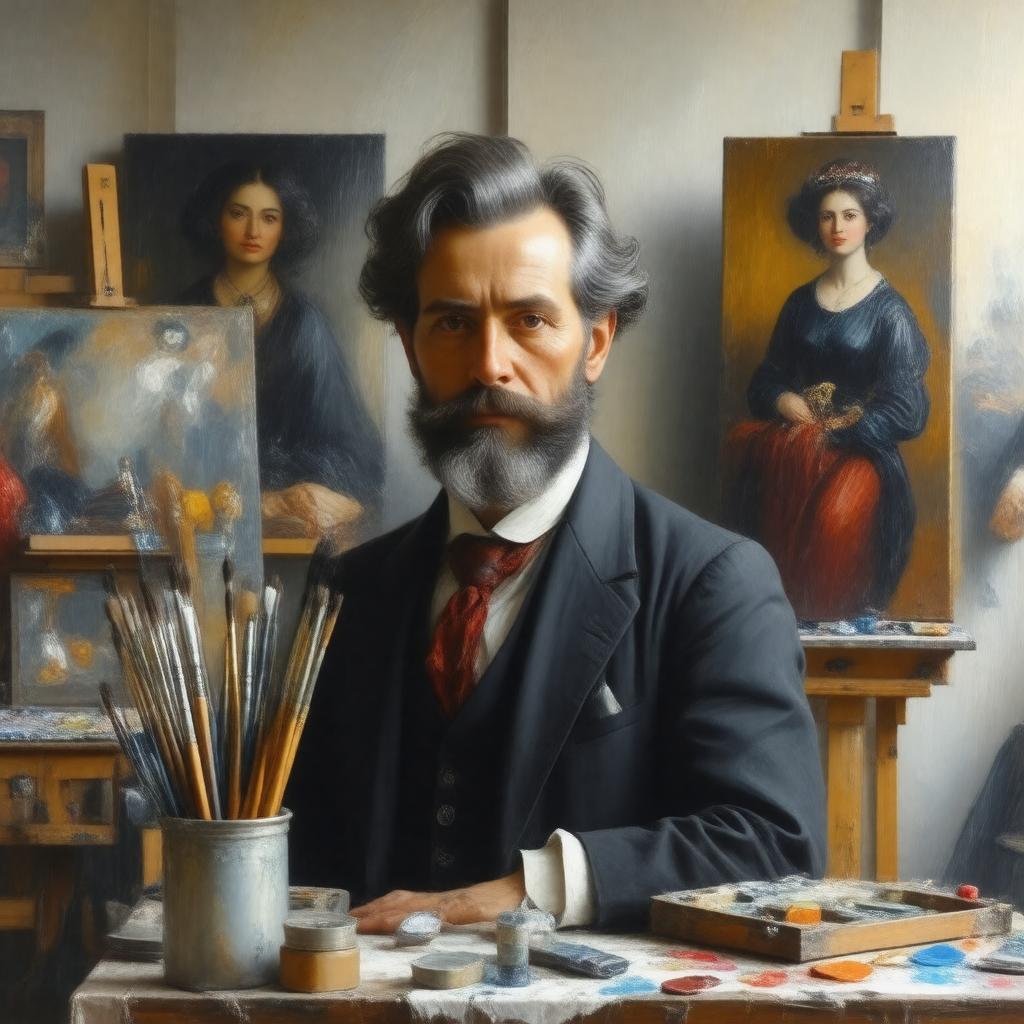 AI-created image of John Singer Sargent