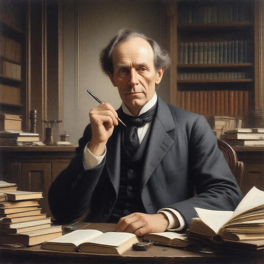 AI-created image of John Stuart Mill