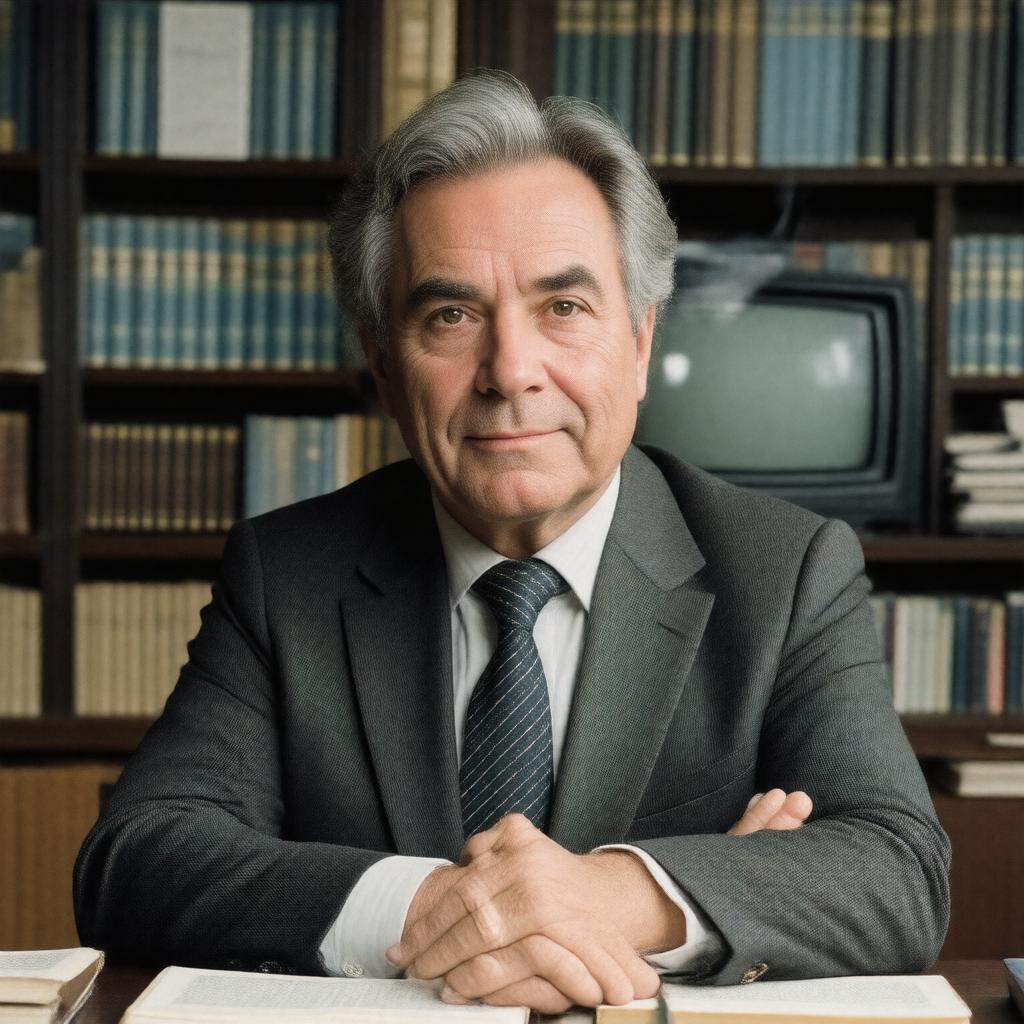 AI-created image of John Suchet