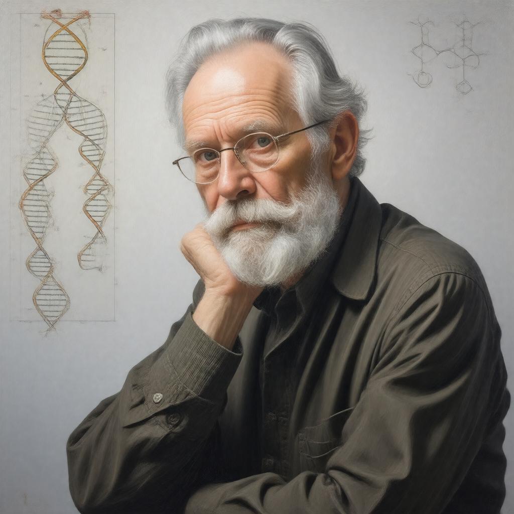 AI-created image of John Sulston