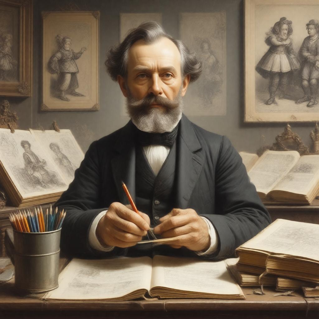 AI-created image of John Tenniel