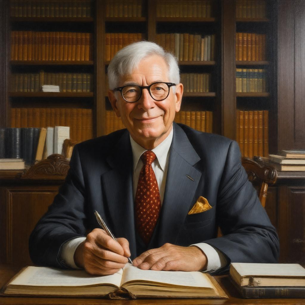 AI-created image of John Updike