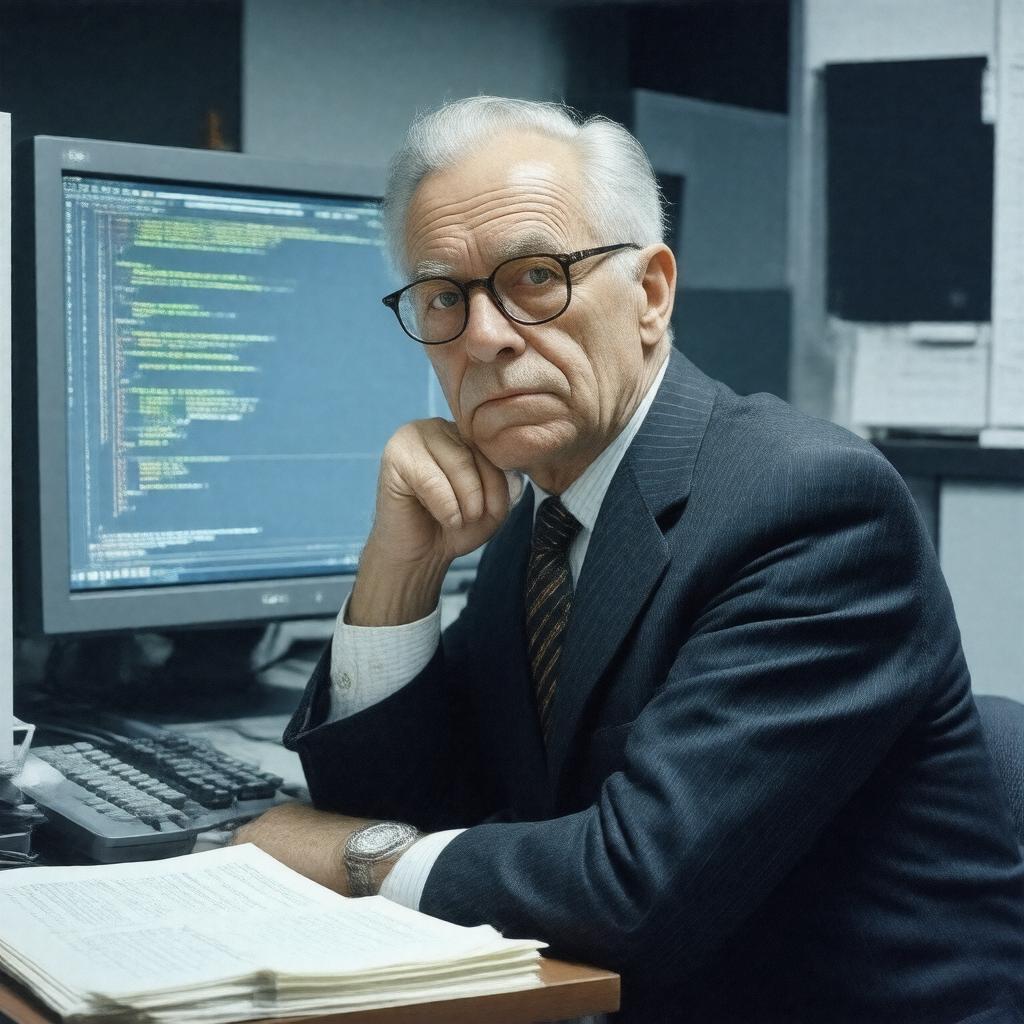 AI-created image of John W. Backus